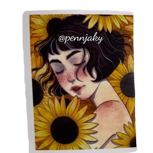 SUNFLOWER lovers sticker for water bottles laptops cards crafts laptop etc